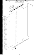 CABINET TRIMS AND BREAKER TRIM Diagram and Parts List for KSSS36MBX01  KitchenAid Refrigerator