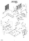 UNIT Diagram and Parts List for 5VET0WPKLQ01  Whirlpool Refrigerator