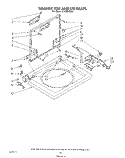 WASHER TOP AND LID Diagram and Parts List for LT4900XSW3  Whirlpool Washer Dryer Combo