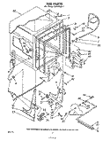 TUB , LITERATURE AND OPTIONAL Diagram and Parts List for SHU70051  Whirlpool Dishwasher