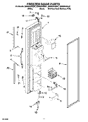 FREEZER DOOR PARTS Diagram and Parts List for GD5RHAXSS01  Whirlpool Refrigerator