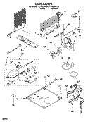 UNIT PARTS Diagram and Parts List for TT21AKXKQ04  Estate Refrigerator
