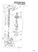 GEARCASE PARTS Diagram and Parts List for LSQ9110LG1  Whirlpool Washer