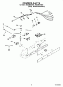 CONTROL PARTS Diagram and Parts List for BRS62BRANA00  Whirlpool Refrigerator