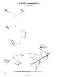 WIRING HARNESS Diagram and Parts List for WU3000V1  Roper Dishwasher