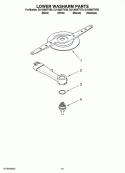 LOWER WASHARM PARTS, OPTIONAL PARTS (NOT INCLUDED) Diagram and Parts List for DU1300XTVQ0  Whirlpool Dishwasher