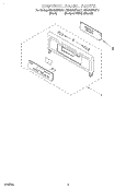 CONTROL PANEL Diagram and Parts List for RBS305PDT11  Whirlpool Wall Oven