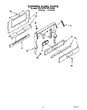 CONTROL PANEL Diagram and Parts List for SF317PEYN1  Whirlpool Range