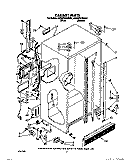 CABINET Diagram and Parts List for 4ED25PWXWN01  Whirlpool Refrigerator