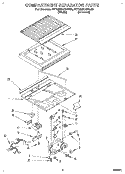 COMPARTMENT SEPARATOR Diagram and Parts List for RT18DKXBW00  Roper Refrigerator