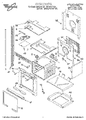 OVEN Diagram and Parts List for RBD276PDQ1  Whirlpool Wall Oven