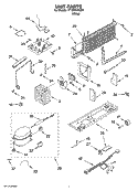 UNIT PARTS Diagram and Parts List for TT18TKXSQ01  Estate Refrigerator