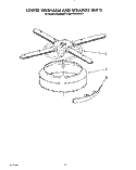 LOWER WASHARM AND STRAINER Diagram and Parts List for KUDB220T3  KitchenAid Dishwasher
