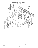 DOOR AND LATCH Diagram and Parts List for 4KPDI620T3  KitchenAid Dishwasher