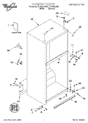 CABINET, LITERATURE Diagram and Parts List for ET18NKXJN00  Whirlpool Refrigerator