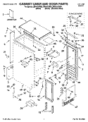 CABINET LINER AND DOOR PARTS Diagram and Parts List for ZDIS15CSSM  Whirlpool Ice Maker