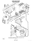 ICEMAKER Diagram and Parts List for ED25SMXLWR2  Whirlpool Refrigerator