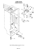 LINER Diagram and Parts List for EV190EXPW0  Whirlpool Freezer