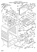 LINER Diagram and Parts List for KTRS21KDAL04  KitchenAid Refrigerator