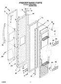 FREEZER DOOR Diagram and Parts List for KSSC36QKS01  KitchenAid Refrigerator