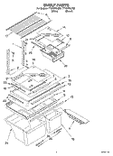 SHELF PARTS Diagram and Parts List for TT18HPXLT02  Estate Refrigerator
