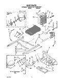 UNIT Diagram and Parts List for TS22BRXAW00  Whirlpool Refrigerator