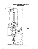 BRAKE AND DRIVE TUBE Diagram and Parts List for 6LA5400XWM0  Whirlpool Washer