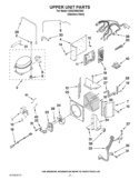 UPPER UNIT PARTS Diagram and Parts List for KSSC48QVS04  KitchenAid Refrigerator