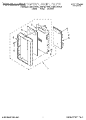 CONTROL PANEL Diagram and Parts List for KHMC107BAL5  KitchenAid Microwave