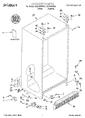 CABINET, LITERATURE Diagram and Parts List for CS22AEXHN01  Crosley Refrigerator