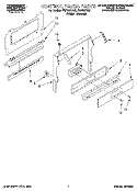 CONTROL PANEL, LITERATURE Diagram and Parts List for FGP357YL3  Roper Range
