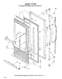 DOOR Diagram and Parts List for KLFF15MSWHY0  KitchenAid Freezer
