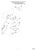 OVEN ELECTRICAL, LITERATURE Diagram and Parts List for SF378PEWZ1  Whirlpool Range