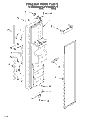 FREEZER DOOR Diagram and Parts List for GS6SHANLB10  Whirlpool Refrigerator