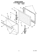 DOOR PARTS, OPTIONAL PARTS Diagram and Parts List for TEP315TW0  Estate Range