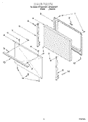 DOOR, OPTIONAL Diagram and Parts List for SF3000SGN1  Whirlpool Range