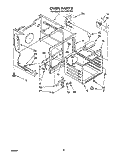 OVEN Diagram and Parts List for RF314PXYW0  Whirlpool Range