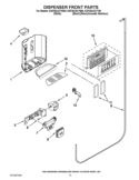 Part Location Diagram of W10317265 Whirlpool Dispenser Grille - Black