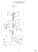 SPOUT UNIT Diagram and Parts List for KHWS160VWH6  KitchenAid Miscellaneous