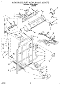 CONTROLS AND REAR PANEL Diagram and Parts List for 4XLA87W92AN1  Whirlpool Washer