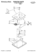 COOKTOP PARTS, OPTIONAL PARTS (NOT INCLUDED) Diagram and Parts List for KECC056RBL03  KitchenAid Cooktop