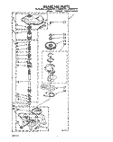 GEARCASE Diagram and Parts List for LA5500XTG1  Whirlpool Washer