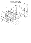 FREEZER DOOR Diagram and Parts List for TT20DKXBW00  Whirlpool Refrigerator