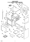OVEN PARTS Diagram and Parts List for KGSI901PSS00  KitchenAid Range