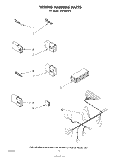 WIRING HARNESS Diagram and Parts List for SHF5884P2  Whirlpool Dishwasher
