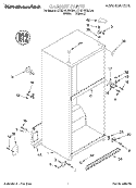 CABINET Diagram and Parts List for KTHD18KEAL01  Whirlpool Refrigerator