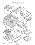 INTERNAL OVEN Diagram and Parts List for SE960PEPW1  Whirlpool Range