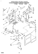 DISPENSER FRONT Diagram and Parts List for 8ED22PWXBG00  Whirlpool Refrigerator