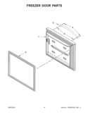 FREEZER DOOR PARTS Diagram and Parts List for 5KRFX9000M00  KitchenAid Refrigerator