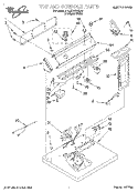 SECTION Diagram and Parts List for 3LER5436EQ0  Whirlpool Dryer